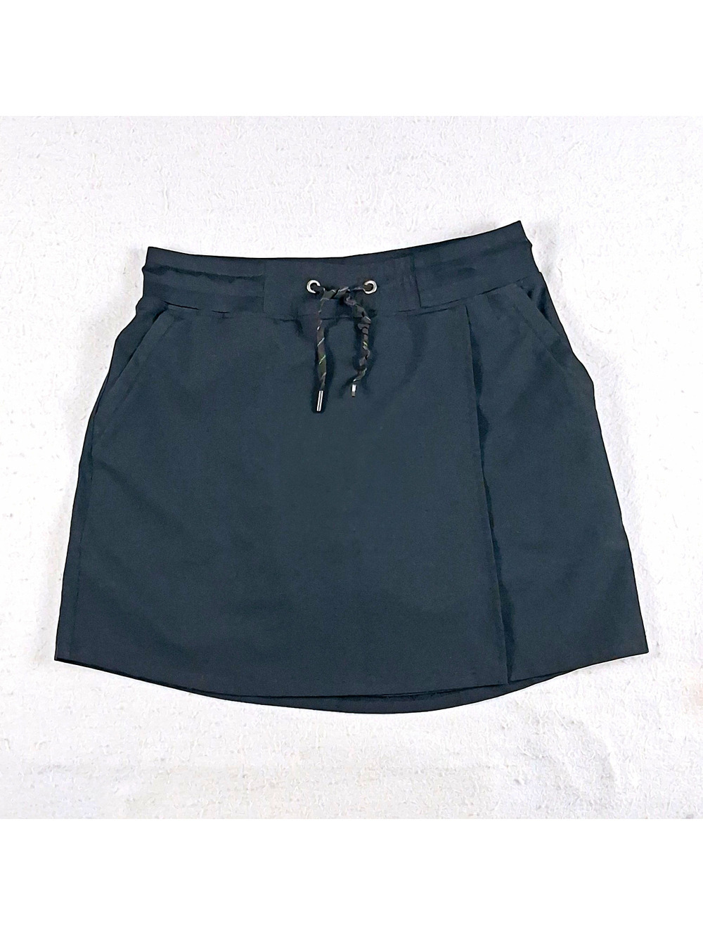Free Country Trail to Town Athletic Skort Black Wrap Built-in Shorts Small